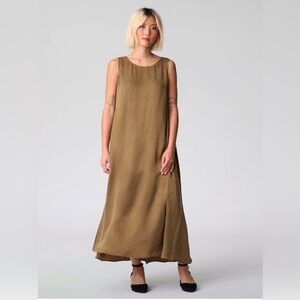 Eileen Fisher Sandwashed Shaped Dress
